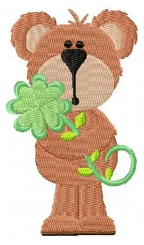 Authentic Bonnie Bear Clover Embroidery Design