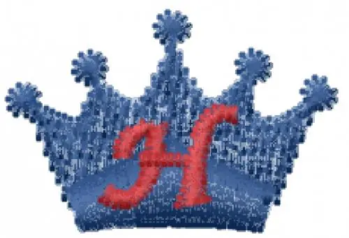 Special Discount Crown Font H Embroidery Design