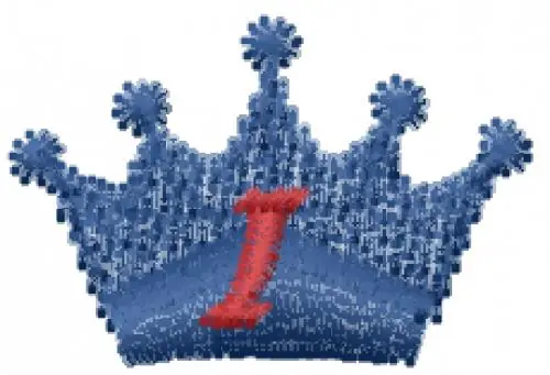 Mega Sale Crown Font I Embroidery Design
