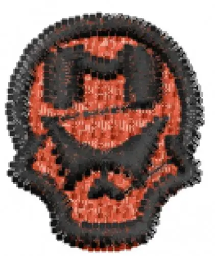 Skull Capz Font M Embroidery Design Instant Buy