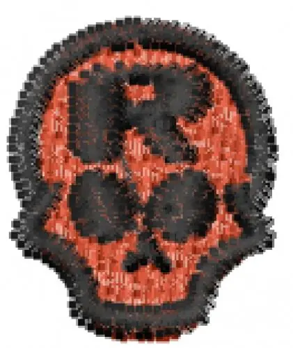 Skull Capz Font R Embroidery Design Weekend Sale
