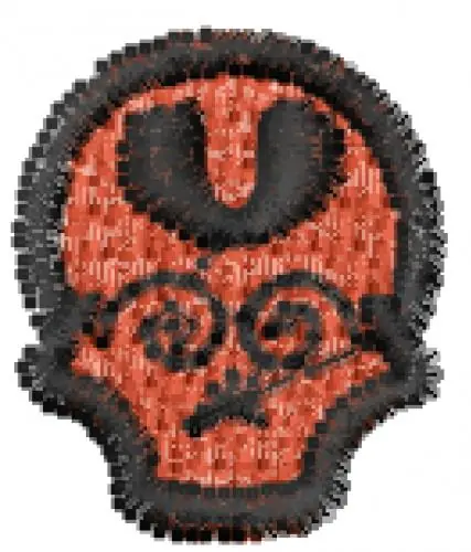 Time-Limited Skull Capz Font U Embroidery Design