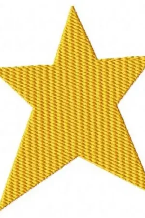 Gold Yellow Star Embroidery Design Next Day Delivery