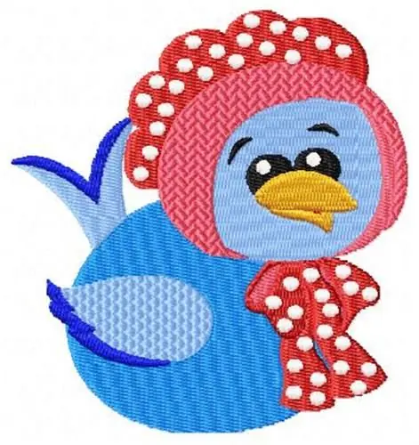 Hot Picks Blue Bird & Bonnet Embroidery Design