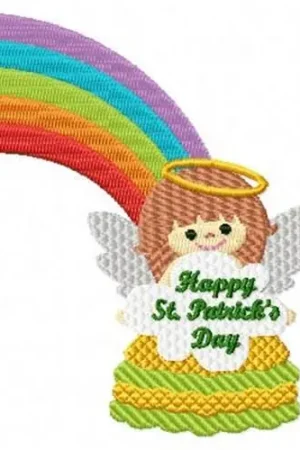 Limited Time Angel Happy Day Embroidery Design