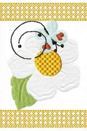 Lacy Butterfly & Flower Embroidery Design Buy Direct