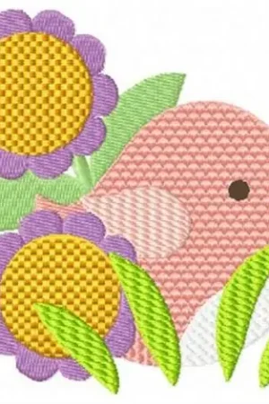 Special Discount Bird & Blooms Embroidery Design