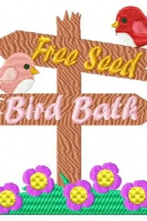 Birds & Flowers Embroidery Design Special Discount