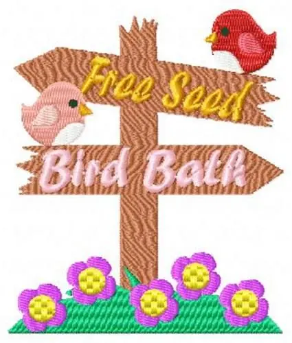 Birds & Flowers Embroidery Design Special Discount