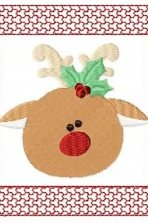 Price Cut Lacy Reindeer Embroidery Design