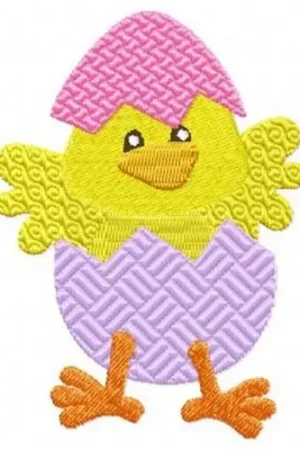 In Demand Easter Chick Egg Embroidery Design