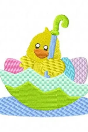 Buy Direct Easter Chick Umbrella Embroidery Design