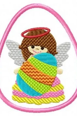 In Demand Easter Egg & Angel Embroidery Design