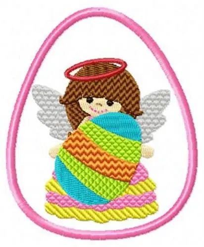 In Demand Easter Egg & Angel Embroidery Design