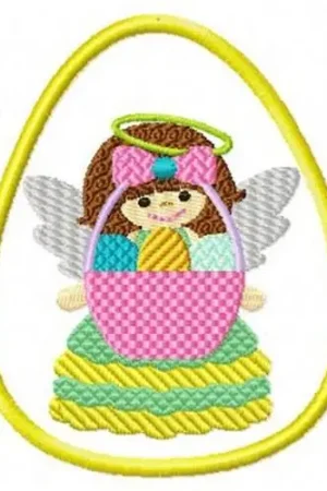 Easter Egg & Angel Embroidery Design New Release
