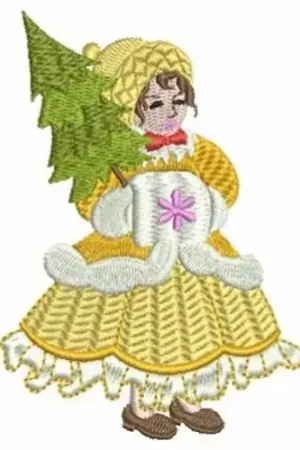 Bargain Winter Girls Embroidery Design