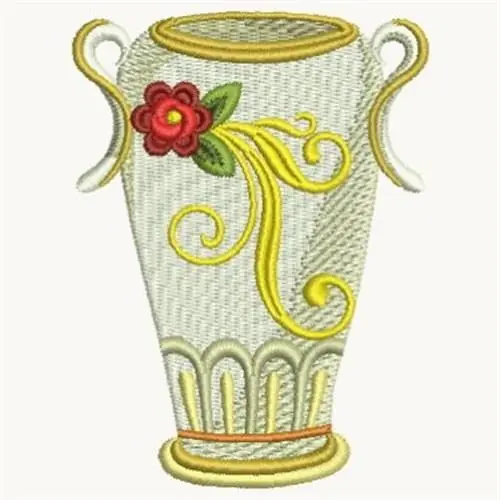 Bulk Order Porcelain Vase Embroidery Design