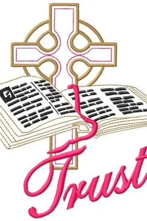 Buy Today Trust In God Embroidery Design