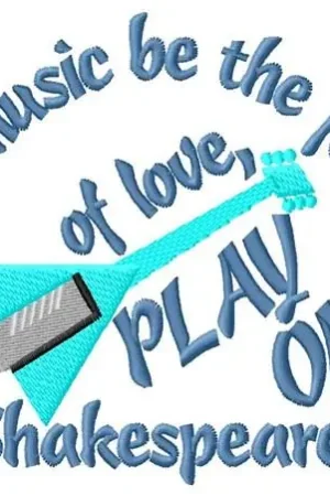 Play On Your Guitar Embroidery Design Time-Limited