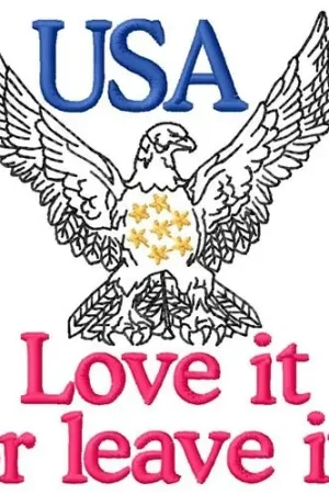 Seasonal Sale Proud American Eagle Embroidery Design