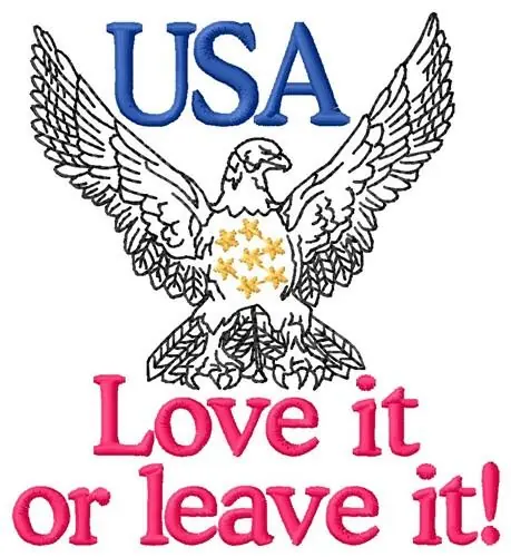 Seasonal Sale Proud American Eagle Embroidery Design