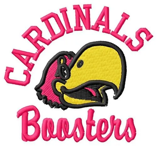 Best Choice Cardinals Boosters Embroidery Design