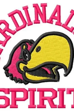 Secure Checkout Cardinals Team Spirit Embroidery Design