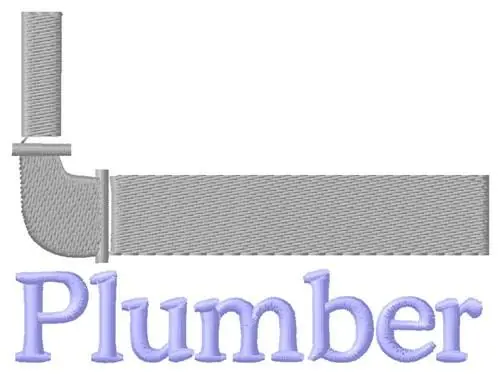 Hot Deal Plumber & Pipe Embroidery Design