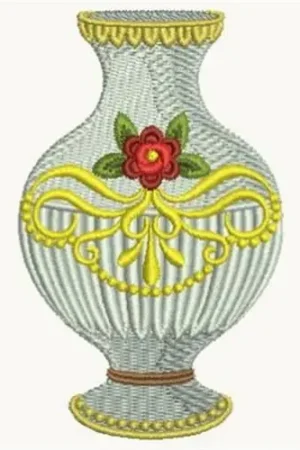 Best Price Porcelain Vase Embroidery Design