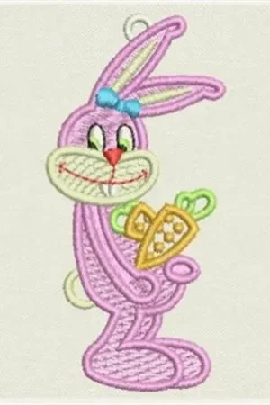 Affordable FSL Bunnies Embroidery Design