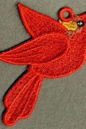 Best Seller FSL Flying Cardinal Embroidery Design