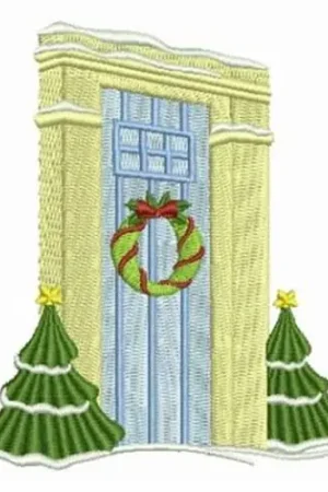 Best Choice Holiday Door Embroidery Design