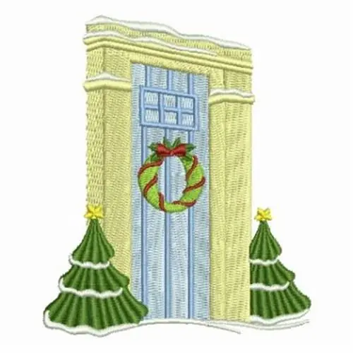 Best Choice Holiday Door Embroidery Design