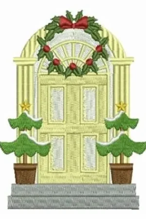 Best Price Christmas Holiday Door Embroidery Design