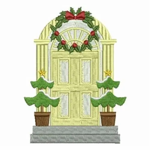 Best Price Christmas Holiday Door Embroidery Design