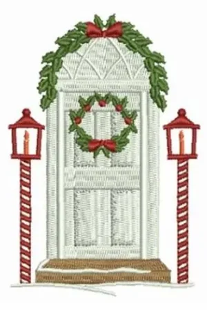 Affordable Lantern Doorway Embroidery Design