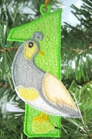 Bulk Order FSL 1st Day Christmas Embroidery Design