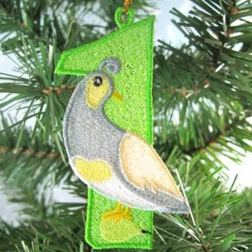 Bulk Order FSL 1st Day Christmas Embroidery Design