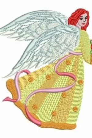 Angels of Love Embroidery Design Direct From Factory