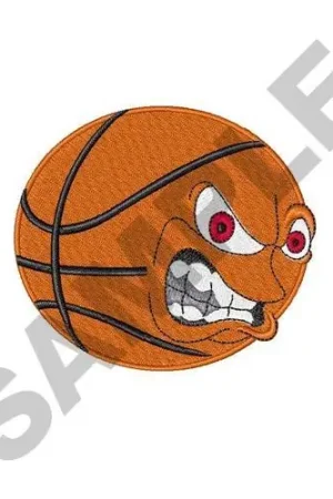 Aggressive Basketball Embroidery Design Grab Now