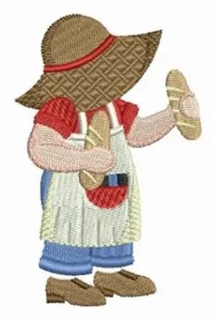 Baking Bread Embroidery Design Factory Price