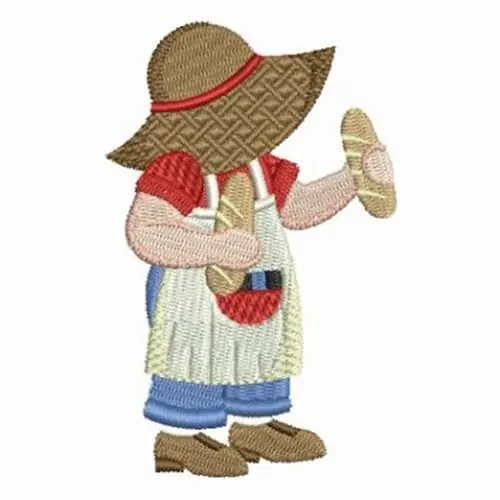 Baking Bread Embroidery Design Factory Price