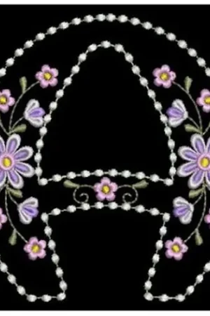 Candlewick Alphabet A Embroidery Design Viral