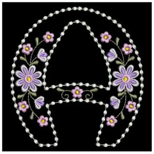 Candlewick Alphabet A Embroidery Design Viral