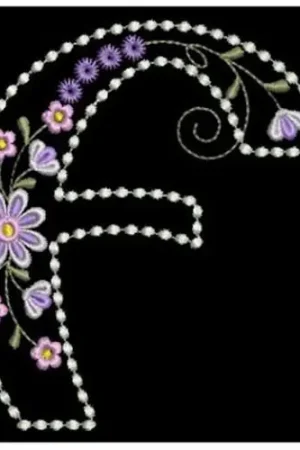 Candlewick Alphabet F Embroidery Design New Release