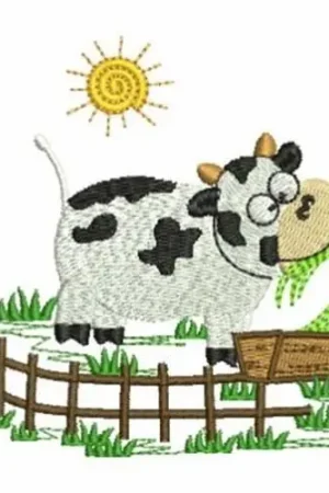 Budget Country Cows Embroidery Design