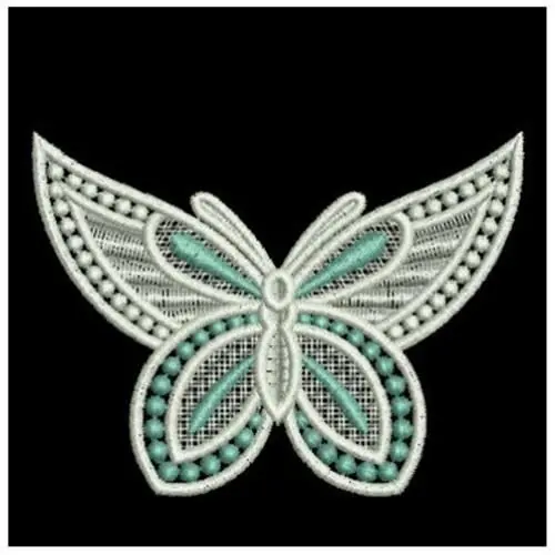 FSL Dotted Butterfly Embroidery Design Trusted Brand