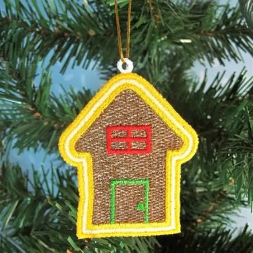 Express Delivery FSL Gingerbread House Embroidery Design