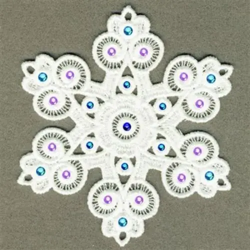 Trusted Brand FSL Winter Snowflake Embroidery Design
