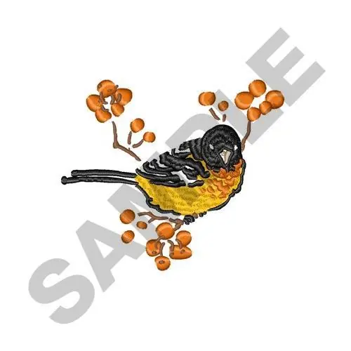 Instant Buy Baltimore Oriole Embroidery Design